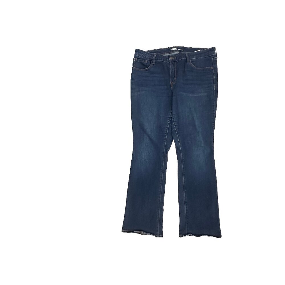 Old Navy Kicker Bootcut Women's‎ size 12P Dark Wash Blue Denim Jeans